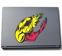 Laptop Sticker Laptop Skin 160MMX150 MM Skull Attack