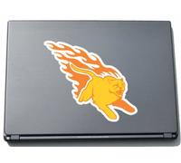 Laptop Sticker Laptop Skin 174MMX150 MM Tiger Tribal Carvings in the tail
