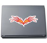 Laptop Sticker Laptop Skin 297MMX94 MM Tribal Flames Like A Eagle Wing