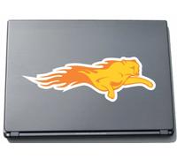 Laptop Sticker Laptop Skin 297MMX99 MM Half Body With Carved Tiger Tribal