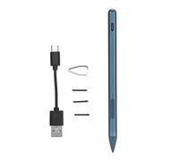 Laptop Stylus Pen Rechargeable Mpp 2.0 Tilt Active Pen With 4096 Pressure Sensitivity 3 Replacement Nibs Palm Rejection For Pro X9/8/7/6/5/4/3 Book Envy X360 Vivobook Flip (Blue)