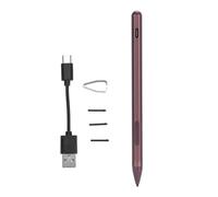 Laptop Stylus Pen Rechargeable Mpp 2.0 Tilt Active Pen With 4096 Pressure Sensitivity 3 Replacement Nibs Palm Rejection For Pro X9/8/7/6/5/4/3 Book Envy X360 Vivobook Flip (Rose Red)