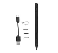 Laptop Stylus Pen Rechargeable Mpp 2.0 Tilt Active Pen With 4096 Pressure Sensitivity 3 Replacement Nibs Palm Rejection For Pro X9/8/7/6/5/4/3 Book Envy X360 Vivobook Flip (Black)