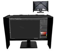 Laptop Sun Shade, Adjustable Width 16-28 in, Anti-Glare Privacy Protection, Foldable Storage, Outdoor Computer Monitor Hood