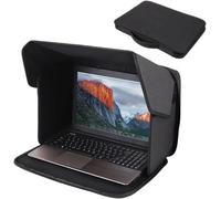 Laptop Sun Shade Hood Flexible Glare Privacy Shield 12 To 14 Inch Foldable Portable Computer Cover Outdoor Anti Reflection Tent For Business Travel Field Working Office Daily Use