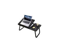 Laptop Table Foldable Lap Desk Stand, Adjustable Laptop Table for Bed Notebook Desk Portable Notebook Bed Tray Multifunction Lap Tablet with Cup
