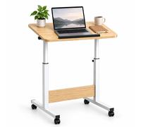 Laptop table, stand-up desk, side table, height-adjustable, castors