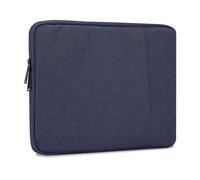 cadorabo Laptop Bag 13.3" in DARK BLUE - Notebook Computer Cover made of Fabric with Velvet Lining, Compartment and Anti-Scratch Zipper - Protection Sleeve Case
