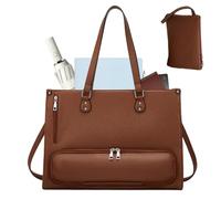 Laptop Tote Bag - 40x13x28cm Insulated Work Bag With Lunch Compartment, Professional Womens Office Tote, Tablet Phone Book Food Drink Organizer | College School Travel Outdoor Business Road Trip Daily