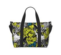 Laptop Tote Bag for Women Work - Cool Owls Gym Bag for Women Men, Personal Item Crossbody Travel Bags for Women Men Carry On, Overnight Weekender Bags for Women Travel