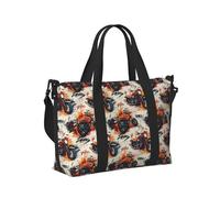 Laptop Tote Bag for Women Work - Cool Skull Motorcycle Print Weekender Overnight Bags for Women Travel, Gym Duffle Bag for Men, Personal Item Crossbody Travel Bags for Men Carry On