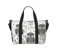 Laptop Tote Bag for Women Work - Cool Tribe Owls Gym Bag for Women Men, Personal Item Crossbody Travel Bags for Women Men Carry On, Overnight Weekender Bags for Women Travel