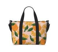 Laptop Tote Bag for Women Work - Cute Sweet Orange Pink Gym Bag for Women Men, Personal Item Crossbody Travel Bags for Women Men Carry On, Overnight Weekender Bags for Women Travel