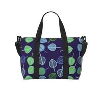 Laptop Tote Bag for Women Work - doodles leaves Gym Bag for Women Men, Personal Item Crossbody Travel Bags for Women Men Carry On, Overnight Weekender Bags for Women Travel