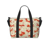 Laptop Tote Bag for Women Work - Fox Snowflake Gym Bag for Women Men, Personal Item Crossbody Travel Bags for Women Men Carry On, Overnight Weekender Bags for Women Travel