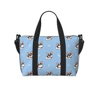 Laptop Tote Bag for Women Work - French Bulldog2 Gym Bag for Women Men, Personal Item Crossbody Travel Bags for Women Men Carry On, Overnight Weekender Bags for Women Travel