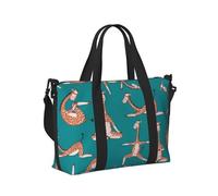 Laptop Tote Bag for Women Work - Giraffes Doing Various Yoga Gym Bag for Women Men, Personal Item Crossbody Travel Bags Carry On, Overnight Weekender Bags for Women Travel