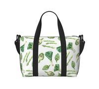 Laptop Tote Bag for Women Work - green onions Asparagus Gym Bag for Women Men, Personal Item Crossbody Travel Bags for Women Men Carry On, Overnight Weekender Bags for Women Travel