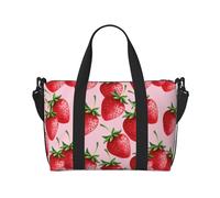 Laptop Tote Bag for Women Work - Strawberry funny Gym Bag for Women Men, Personal Item Crossbody Travel Bags for Women Men Carry On, Overnight Weekender Bags for Women Travel