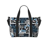 Laptop Tote Bag for Women Work - Technological Lines Game Handle Gym Bag for Women Men, Personal Item Crossbody Travel Bags for Women Men Carry On, Overnight Weekender Bags for Women Travel