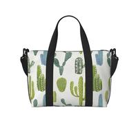 Laptop Tote Bag for Women Work - Thorny Cactus Pattern Gym Bag for Women Men, Personal Item Crossbody Travel Bags for Women Men Carry On, Overnight Weekender Bags for Women Travel