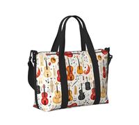 Laptop Tote Bag for Women Work - Vintage Cello 1 Print Weekender Overnight Bags for Women Travel, Gym Duffle Bag for Men, Personal Item Crossbody Travel Bags for Men Carry On