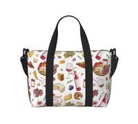 Laptop Tote Bag for Women Work - Wine Print No.J942 Gym Bag for Women Men, Personal Item Crossbody Travel Bags for Women Men Carry On, Overnight Weekender Bags for Women Travel