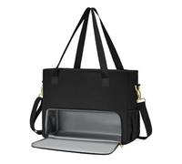 Laptop Tote Bag with Lunch Compartment - Briefcase with Leakproof Lunch Box Pocket for Women,Portable Handbag Messenger with Shoulder Strap for Nurse College Student Teacher Business Professionals