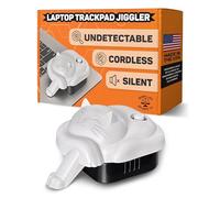 Laptop Touchpad Jiggler - Doesn't Work on DeII - Keeps Active Laptop Trackpads - Undetectable - Cordless Mouse Jiggler - Mechanical Mouse Mover - 6 Months on AA Battery - ON/Off Switch (Gray Cat)