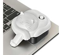 Laptop Touchpad Jiggler - Doesn't Work on DeII - Keeps Active Laptop Trackpads - Undetectable - Cordless Mouse Jiggler - Mechanical Mouse Mover - 6 Months on AA Battery - ON/Off Switch (Gray Cat)