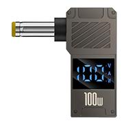 Laptop Type C Charging Adapter, Laptop Charger Adapter | 100W Type C to DC Charger Connector Tip with Digital Display | Converted