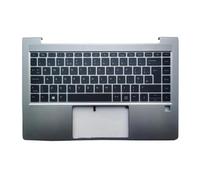 Laptop UK Keyboard Compatible for HP ProBook 14 440 G8 445 G8 M23770-001 M23769-001 4BX8QTA00A0 M23769-001 Backlit Palmrest Upper Cover Case