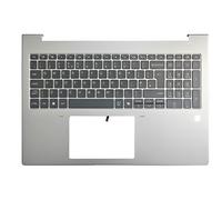 Laptop UK Keyboard Compatible for HP ProBook 460 G11 4BX8WTATP10 Backlit Silver Palmrest Upper Cover Case