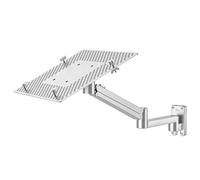 Laptop Wall Mount, Full Motion Adjustable Arm, Aluminum Alloy Tray, Vented Cooling, Supports Up to 6kg, Ideal for Home, Office, and Workstation Use