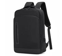 Laptop Waterproof Office Business Backpack Smart Laptop Backpack bag with USB Charging port Large Capacity Student Travelling multi function Convenient Durable Water Repellent (Black)