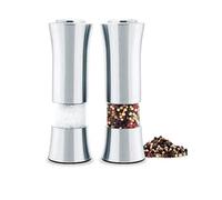 Laptronix 2 x Manual Salt & Pepper Mills Turn Grind Operation Grinder Pots