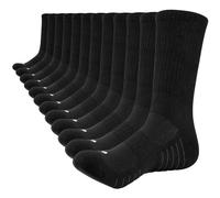 Lapulas Mens Socks 6 Pairs Thermal Sports Socks Cotton Breathable Athletic Socks Thick Cushioned Crew Socks Outdoor Hiking Walking Running Socks for Men Women