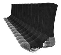 Lapulas Mens Socks 6 Pairs Thermal Sports Socks Cotton Breathable Athletic Socks Thick Cushioned Crew Socks Outdoor Hiking Walking Running Socks for Men Women