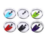 LAPXSNZD 6 Pieces 30 Oz Tumbler Lids Replacement Spill-proof Splash Resistant Covers Fits for 30Oz YETI Rambler,Ozark Trail,Old Style Rtic and More（Six different colors）