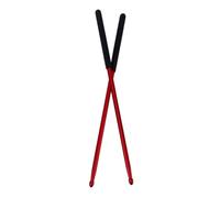 LAPYAPPE 1 Pair Aluminium Alloy Drumsticks for Drummer Exercises and Drum Pad Practice, Strong Anti-rust Drum Stick Practice Accessories in Red Colour
