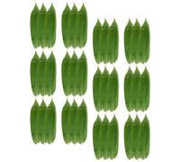 LAPYAPPE 100pcs Leaves for Decor Bamboo Leaves Japanese Food Mat Material Not Easy to Break Or Deform Unique Creativity for Restaurants and Japanese Food Shops