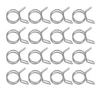 LAPYAPPE 100pcs Stainless Steel Hose Clips Double Wire Spring Clamps for Silicone Vacuum Hose Wear Resistant Easy to Use for Garden Irrigation and Professional Use