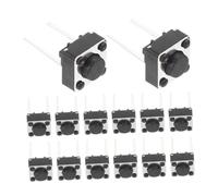 LAPYAPPE 100pcs Tactile Momentary Push Button Switch 6x6x5mm Plastic Pcb Replacement Buttons with 2 Pins, Suitable for Electronic Projects and Breadboard Assembly