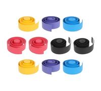 LAPYAPPE 10pcs Anti-slip Pu Drumstick Wrap Sweat Absorbent Tape Set for Electronic Drums and Acoustic Drum Kits Shock-resistant Grip Bands Suitable for Drummers