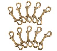 LAPYAPPE 10pcs Double Ended Pet Leash Clips Zinc Alloy 3.5 Inch Metal Snap Hooks with Reliable Spring Action Safe for Fur and Gear Suitable for Daily Walks and Outdoor Adventures