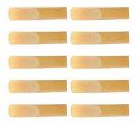 LAPYAPPE 10pcs Eb Alto Saxophone Reeds Strength 1.5 Handmade Reed Material No Burrs Beige Saxophone Supplies