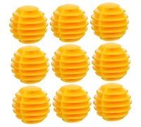 LAPYAPPE 10Pcs Indoor Golf Stripe Practice Balls Soft PE Training Balls for Swing Practice and Skill Development for Home and Indoor Use