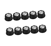 LAPYAPPE 10Pcs Knob Cap Volume Control Knob for Guitar Speed Control Replacement Modern Sl esign Comfortable Grip Precise for Audio Equipment and Instruments 1.02X1.02X0.55In