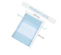 LAPYAPPE 10pcs Portable Cloth Drawstring Bags with Mesh Window, Elegant Small Party Favour Bags for Candy Storage, Convenient to Store and Take