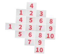 LAPYAPPE 10pcs Running Bibs Numbers with High Visibility Clear Digits Reusable and Weather Resistant Race Competitor Numbers for Marathons and Athletic Events